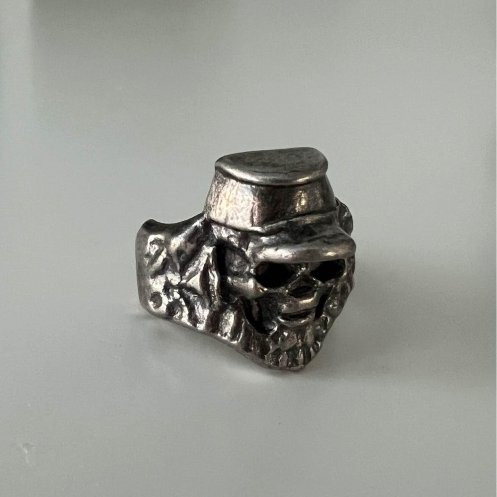 Men’s Skull Adjustable Silver Ring BRAND NEW